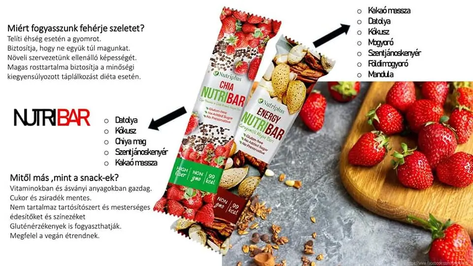 Farmasi Táplálékkiegészítő, Étrendkiegészítő NUTRIPLUS Energia szelet 