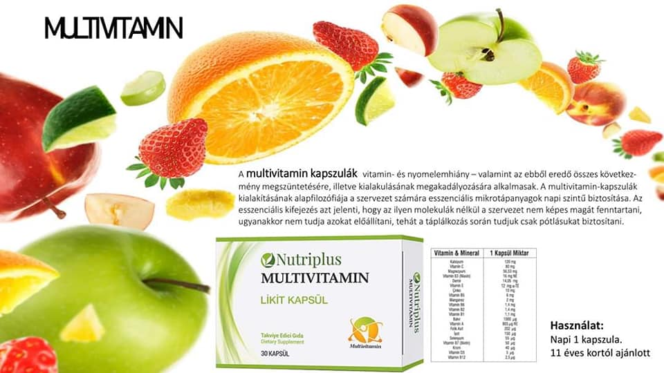 Farmasi Táplálékkiegészítő, Étrendkiegészítő NUTRIPLUS Multivitamín